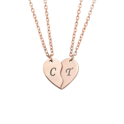Personalized Split Heart Necklace – A Meaningful Gift for Someone Special
