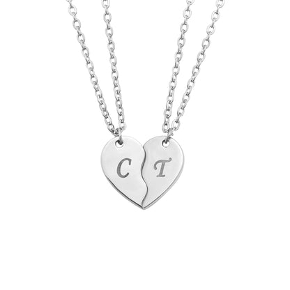 Personalized Split Heart Necklace – A Meaningful Gift for Someone Special