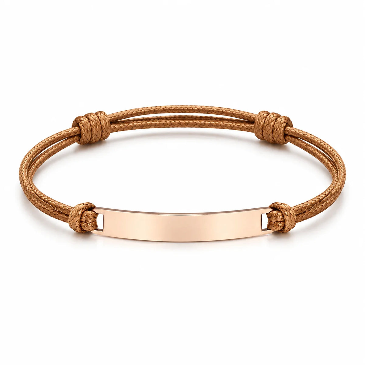 Personalized Engraved Cord Bracelet – Coordinates & Text