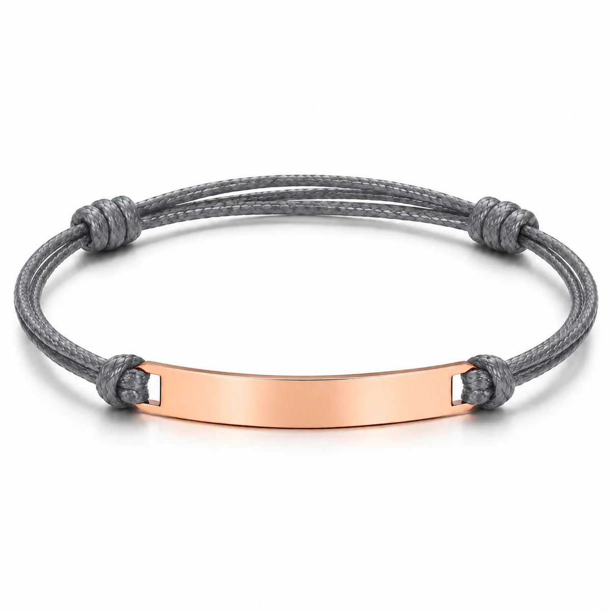 Personalized Engraved Cord Bracelet – Coordinates & Text