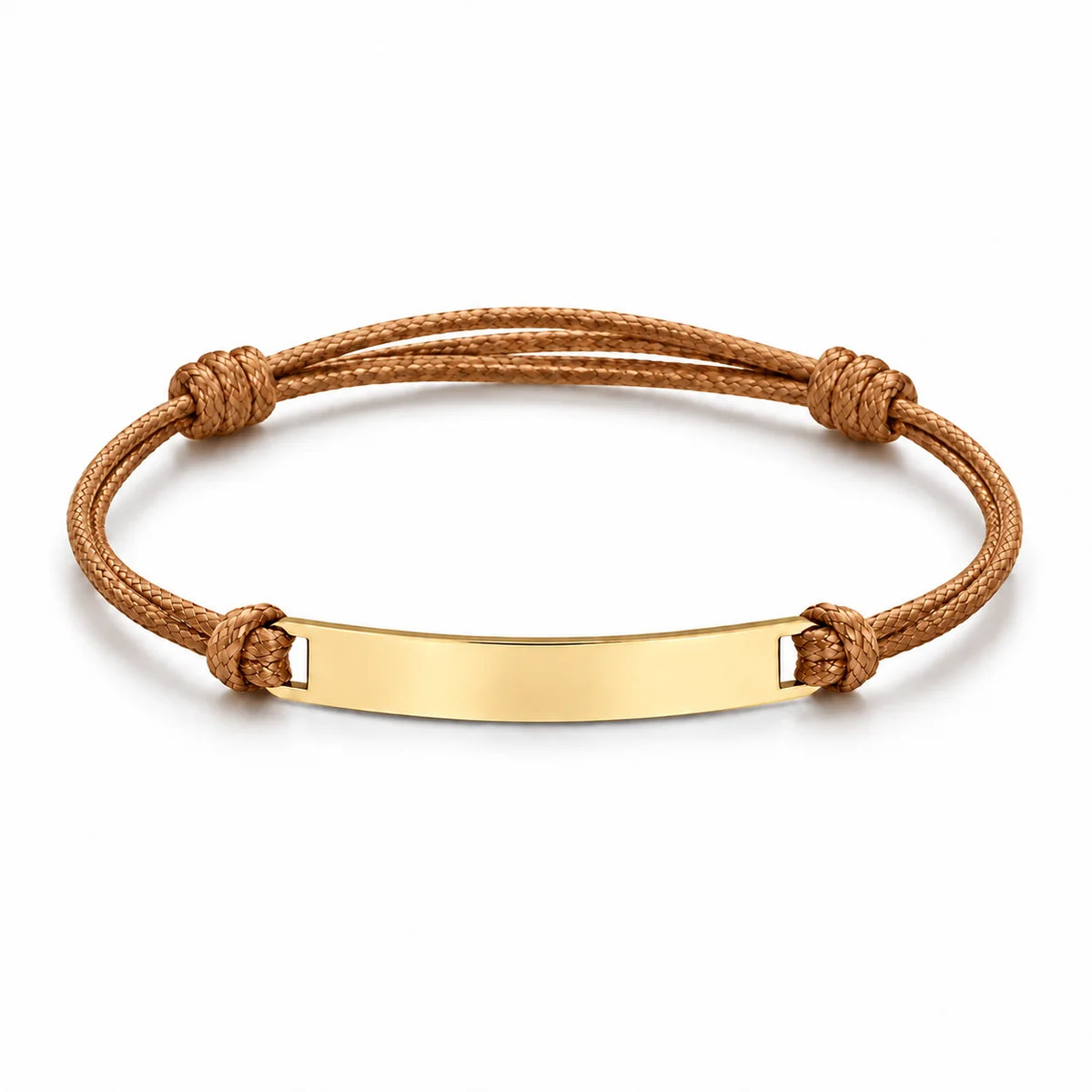 Personalized Engraved Cord Bracelet – Coordinates & Text