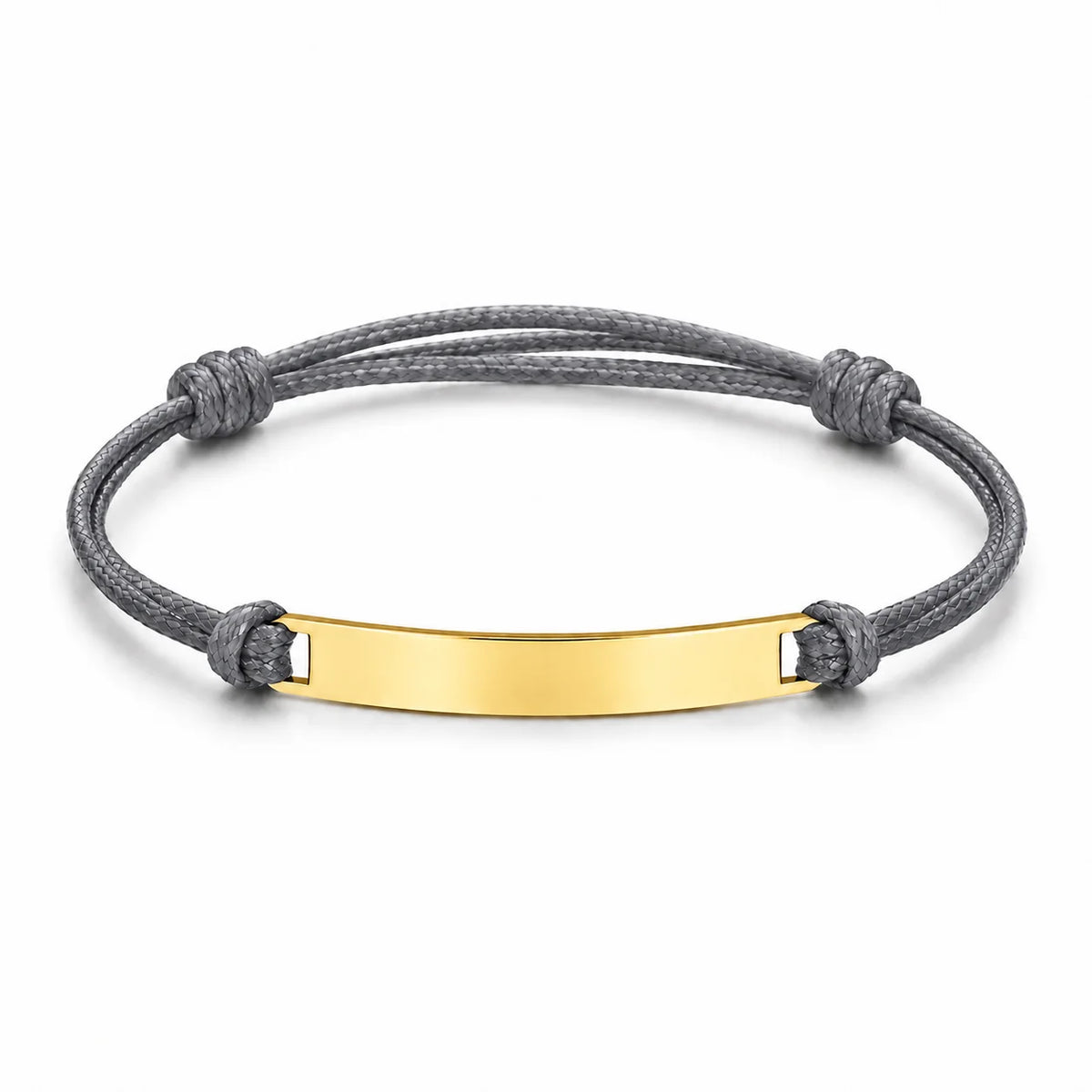 Personalized Engraved Cord Bracelet – Coordinates & Text
