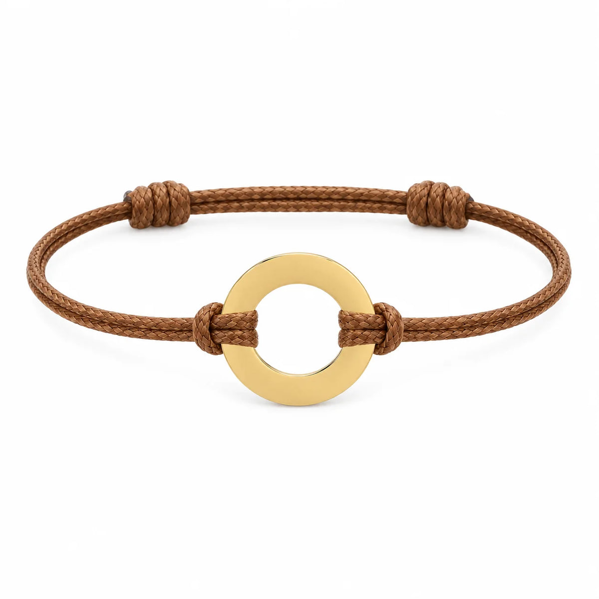 Personalized Engraved Disc Cord Bracelet
