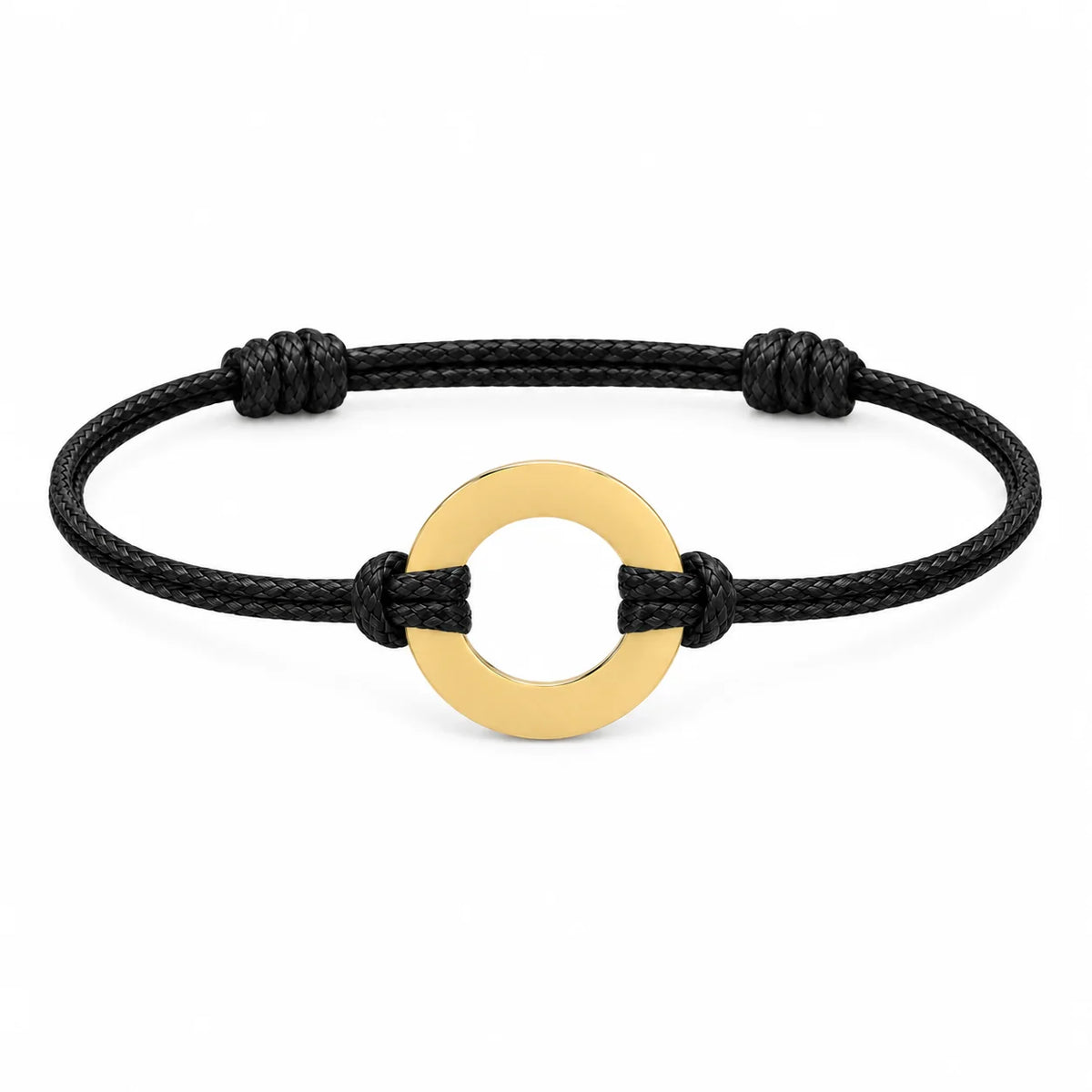 Personalized Engraved Disc Cord Bracelet