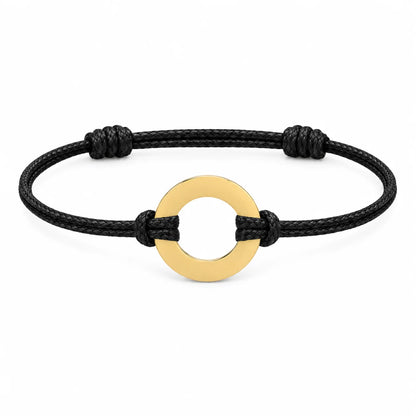 Personalized Engraved Disc Cord Bracelet