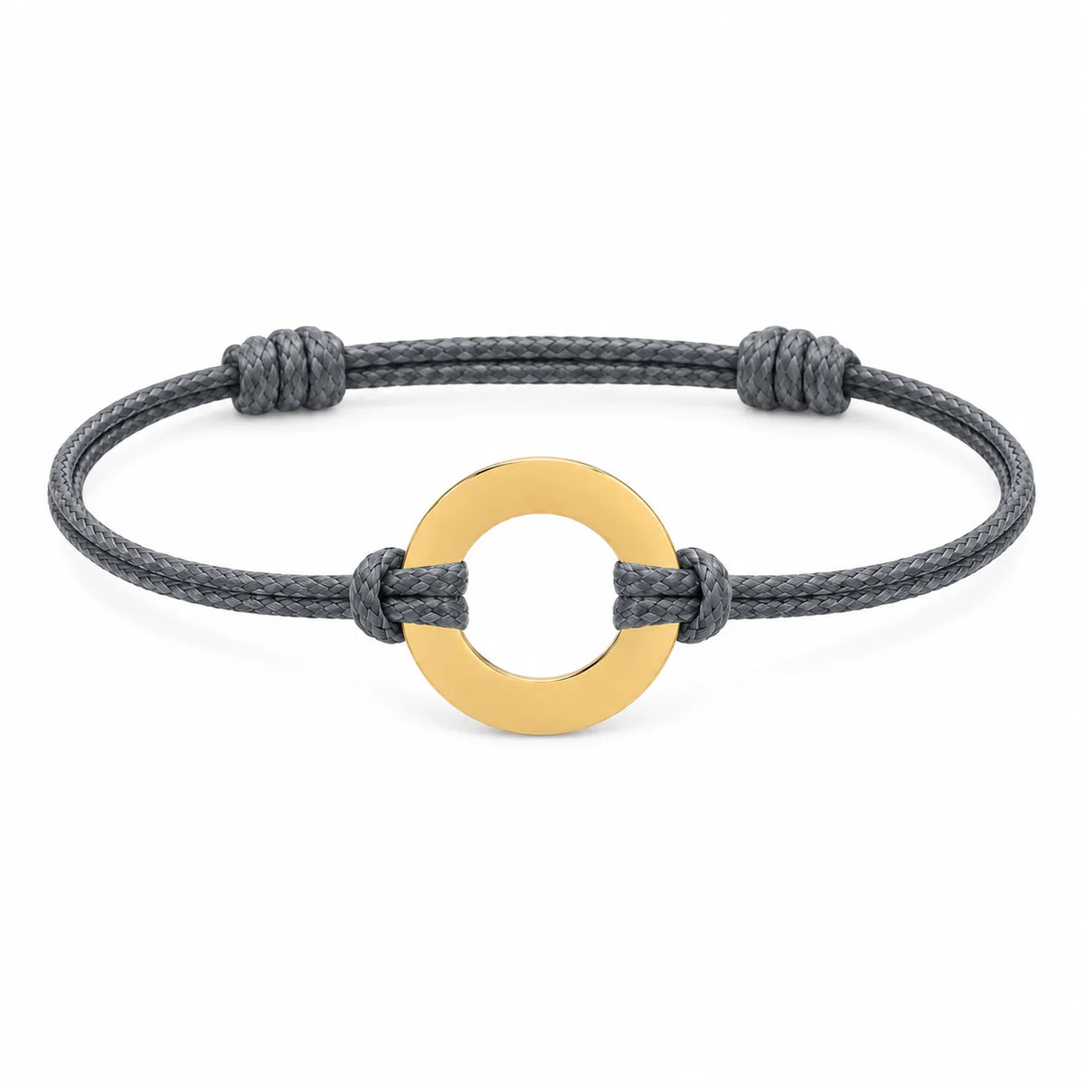 Personalized Engraved Disc Cord Bracelet