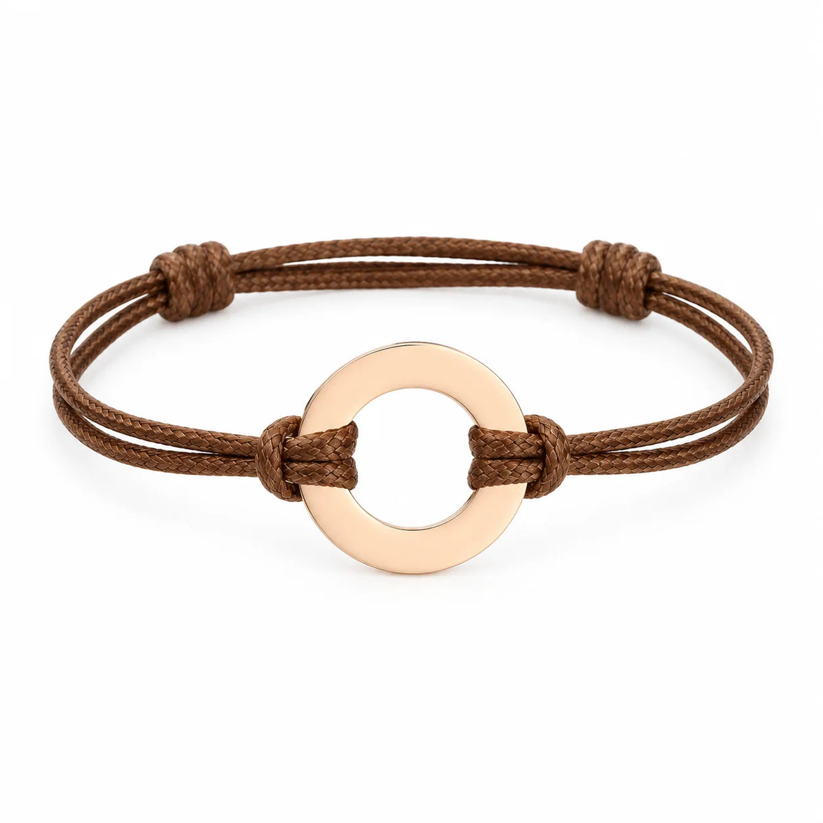 Personalized Engraved Disc Cord Bracelet