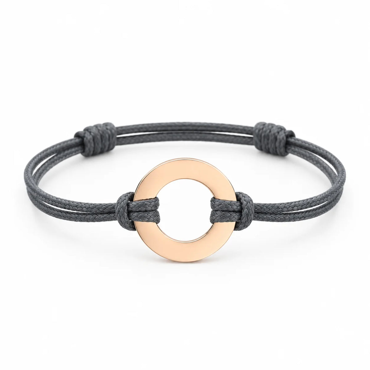 Personalized Engraved Disc Cord Bracelet